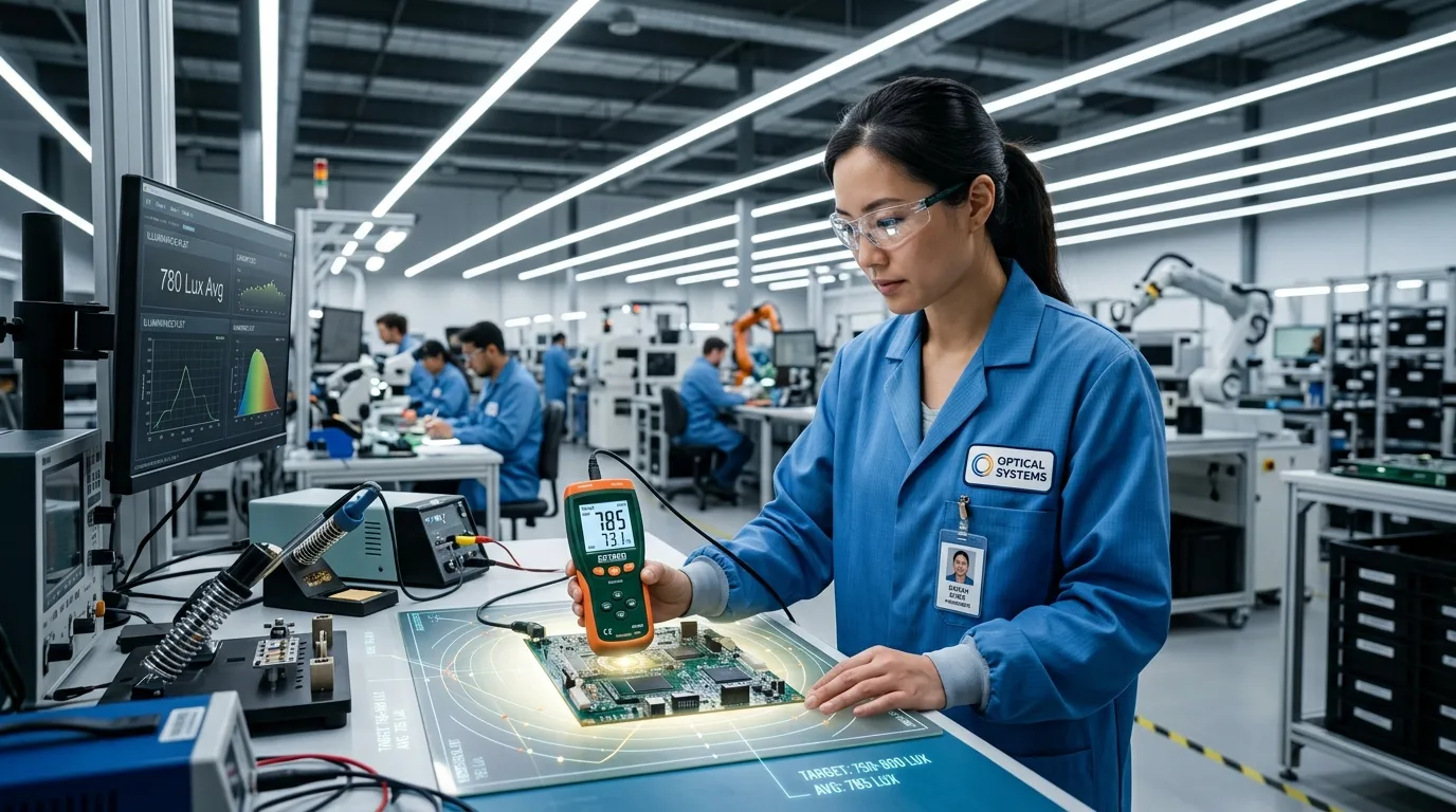 什麼是光照度 (Lux) 與發光效率 (lm/W)？廠房、無塵室與辦公室照度標準 CNS 規範